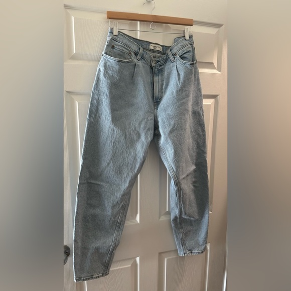 Abercrombie & Fitch 80s mom high rise jeans size 12 long/31w - Picture 1 of 4
